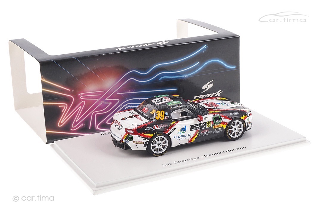 Abarth 124 Rally RGT Rallye Monte Carlo 2020 Caprasse/Herman Spark 1:43 S6565 Abarth 124 Rally RGT Rallye Monte Carlo 2020 Caprasse/Herman Spark 1:43 S6565