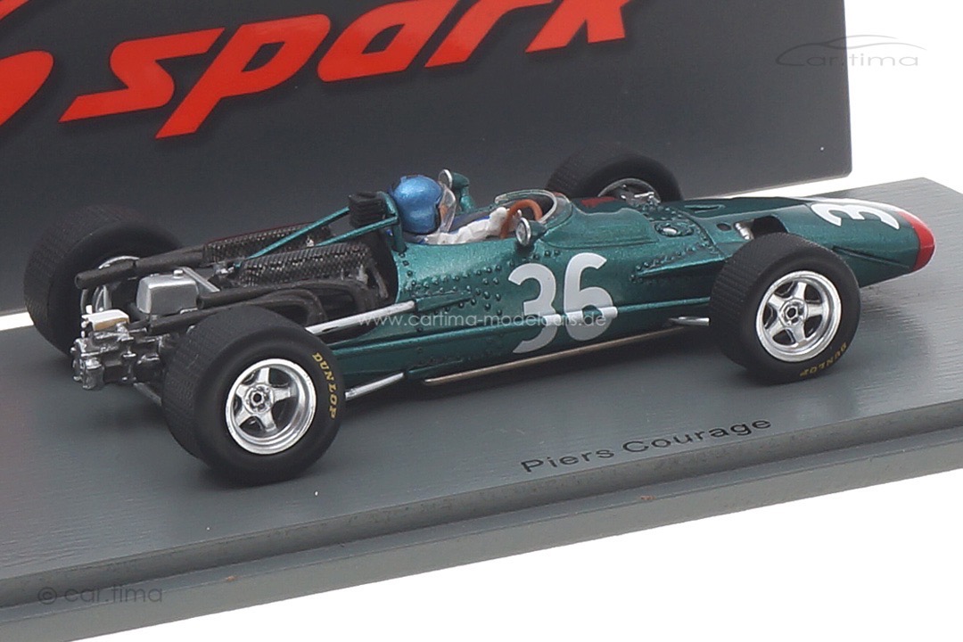 BRM P126 GP Frankreich 1968 Piers Courage Spark 1:43 S5701 BRM P126 GP Frankreich 1968 Piers Courage Spark 1:43 S5701