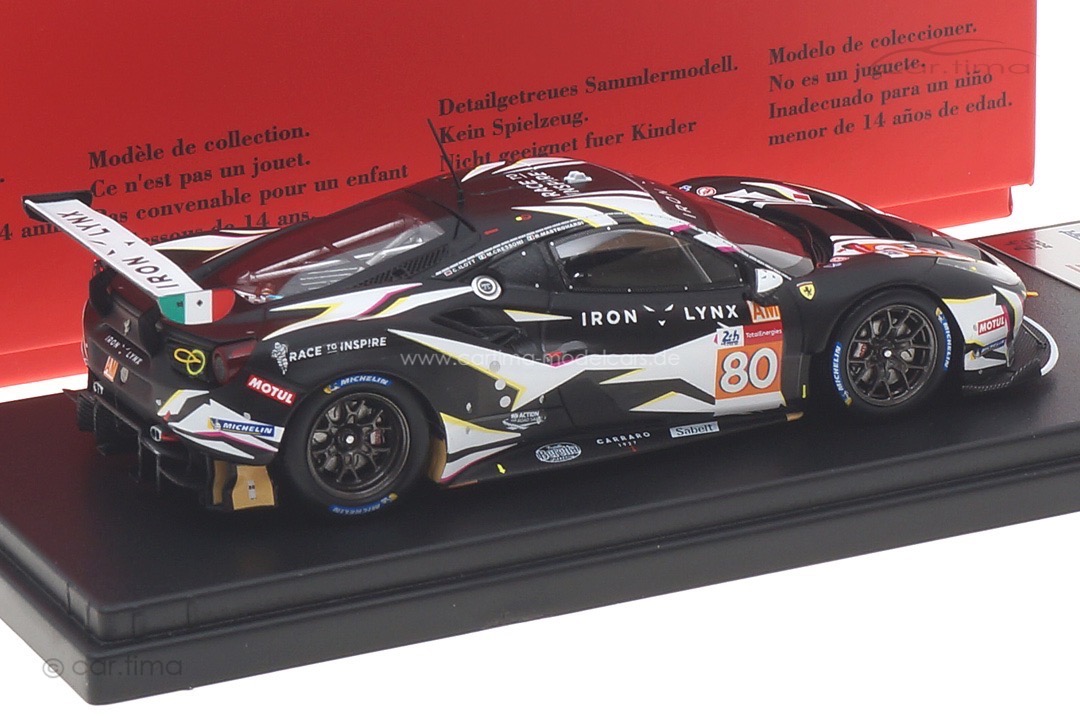 Ferrari 488 GTE EVO 24h Le Mans 2021 Cressoni/Mastronardi/Ilott Looksmart 1:43 LSLM130 Ferrari 488 GTE EVO 24h Le Mans 2021 Cressoni/Mastronardi/Ilott Looksmart 1:43 LSLM130