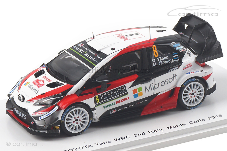 Toyota Yaris WRC Rallye Monte Carlo 2018 Tänak/Järveoja Spark 1:43 S5958 Toyota Yaris WRC Rallye Monte Carlo 2018 Tänak/Järveoja Spark 1:43 S5958