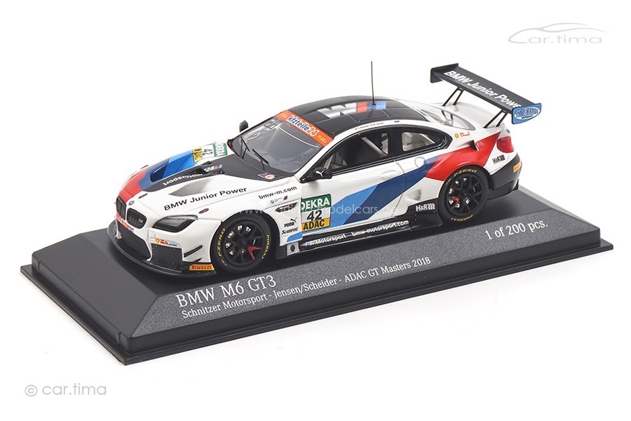 BMW M6 GT3 ADAC GT Masters 2018 Jensen/Scheider Minichamps 1:43 447182642