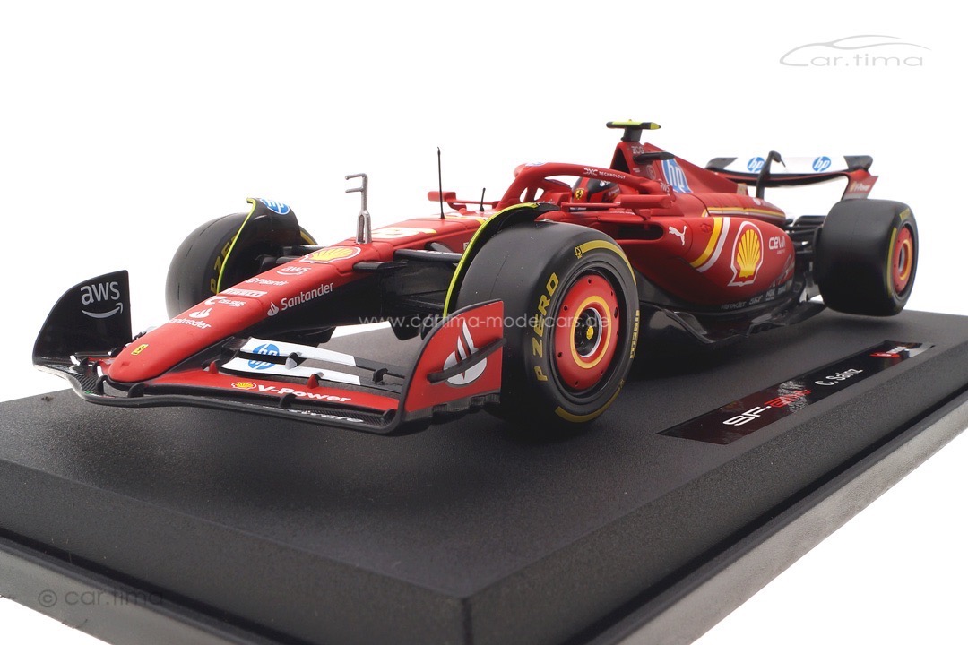 Ferrari F1 SF-24 GP 2024 Carlos Sainz Bburago 1:18 18-16815-S Ferrari F1 SF-24 GP 2024 Carlos Sainz Bburago 1:18 18-16815-S