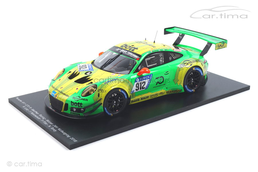 Porsche 911 (991) GT3 R Winner 24h Nürburgring 2018 Manthey Racing Spark 1:18 18SG027 