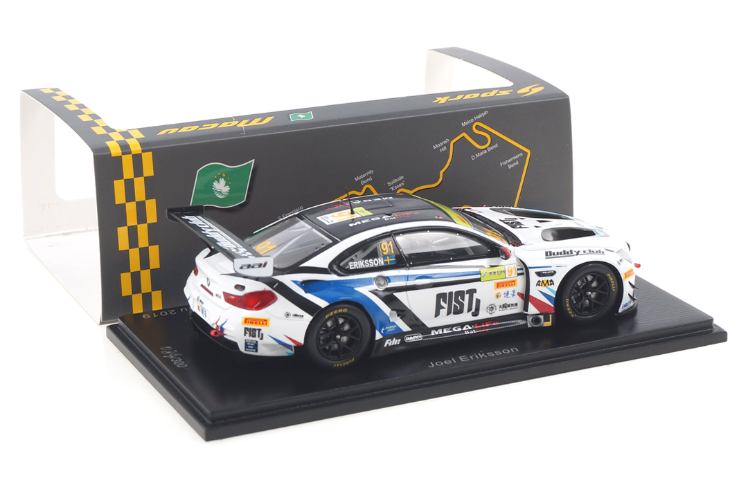 BMW M6 GT3 Macau 2019 Joel Eriksson Spark 1:43 SA215 BMW M6 GT3 Macau 2019 Joel Eriksson Spark 1:43 SA215
