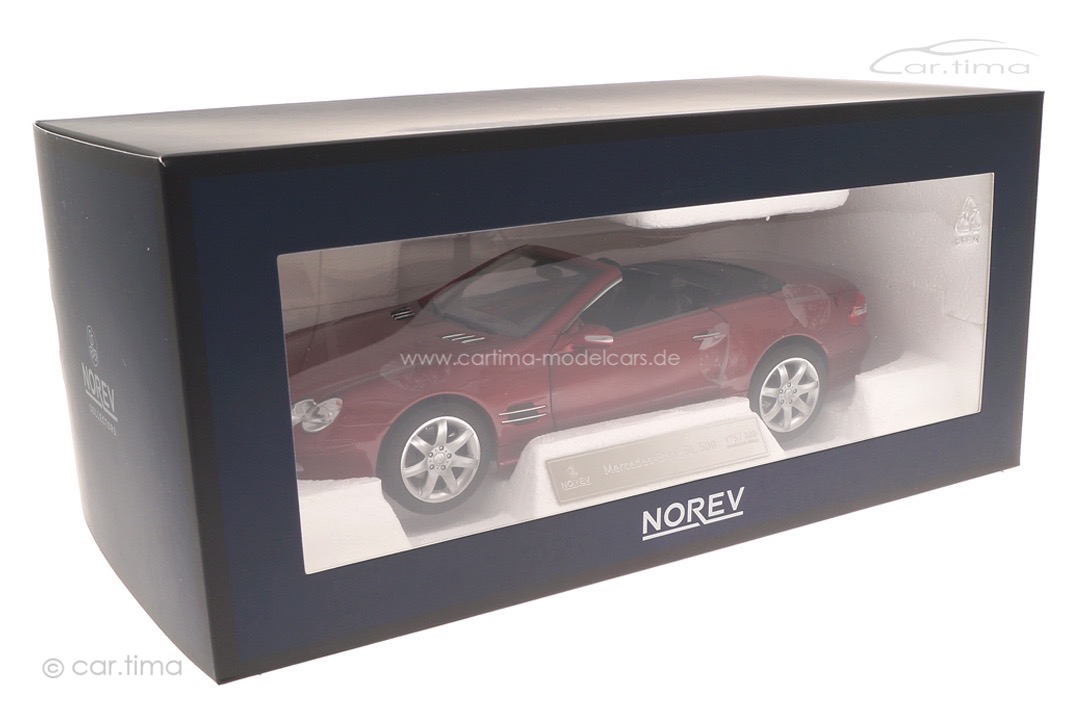Mercedes-Benz SL 500 2003 rot met. Norev 1:18 183841 Mercedes-Benz SL 500 2003 rot met. Norev 1:18 183841