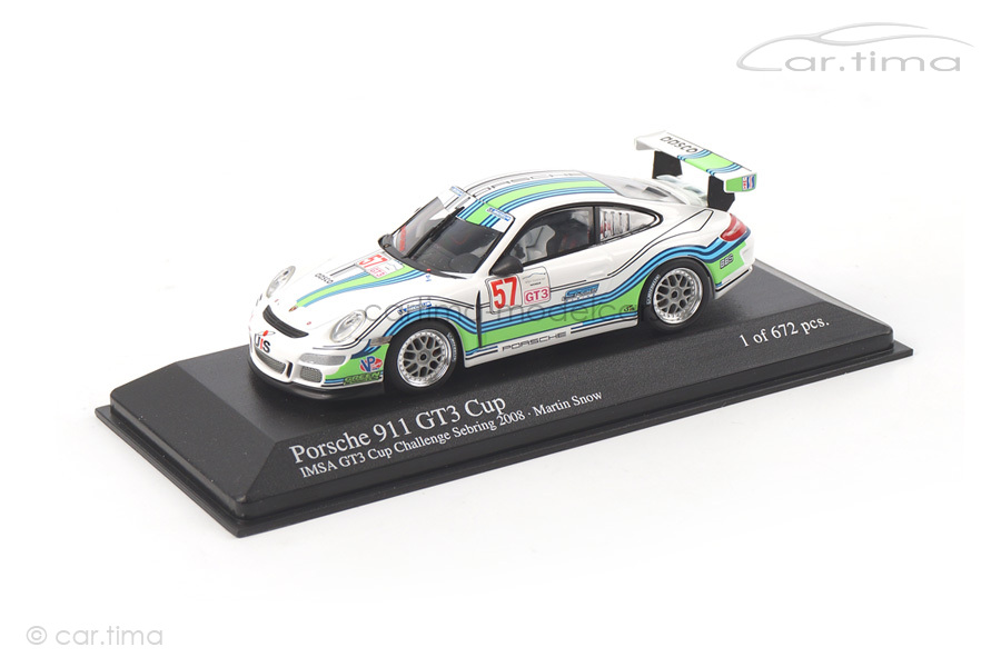 Porsche 911 GT3 Cup Sebring 2008 Snow Minichamps 1:43 400086757