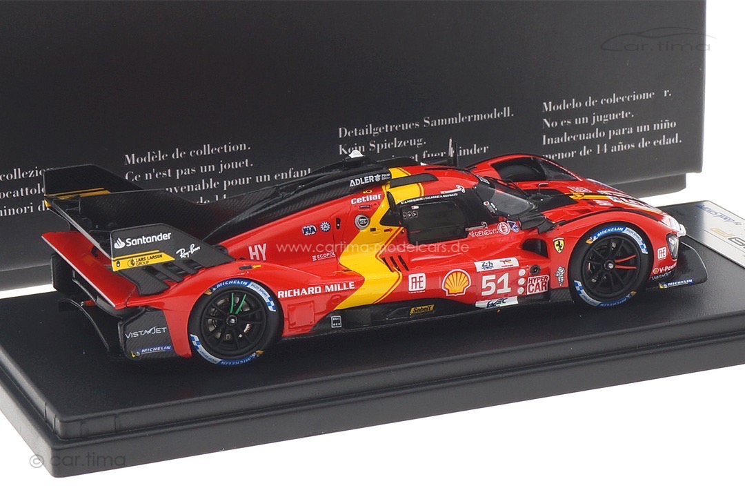 Ferrari 499P LMH Winner 24h Le Mans 2023 Calado/Giovinazzi/Pier Guidi Looksmart 1:43 LSLM162 Ferrari 499P LMH Winner 24h Le Mans 2023 Calado/Giovinazzi/Pier Guidi Looksmart 1:43 LSLM162