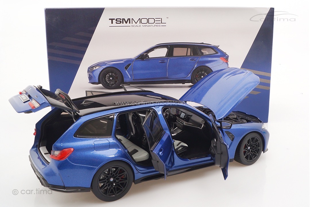 BMW M3 Touring (G81) Portimao blue met. TSM 1:18 TSM181029