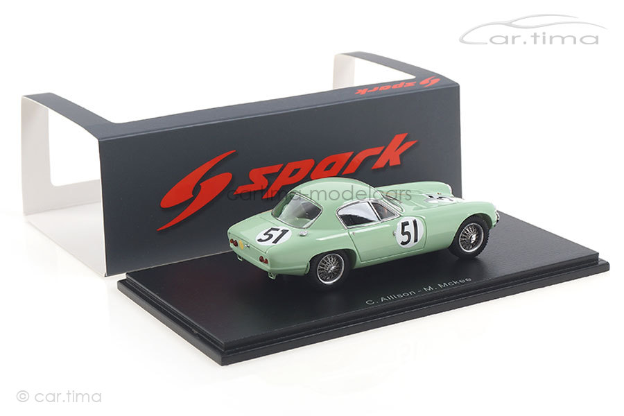 Lotus Elite 24h Le Mans 1961 Allison/Mckee Spark 1:43 S8208 Lotus Elite 24h Le Mans 1961 Allison/Mckee Spark 1:43 S8208