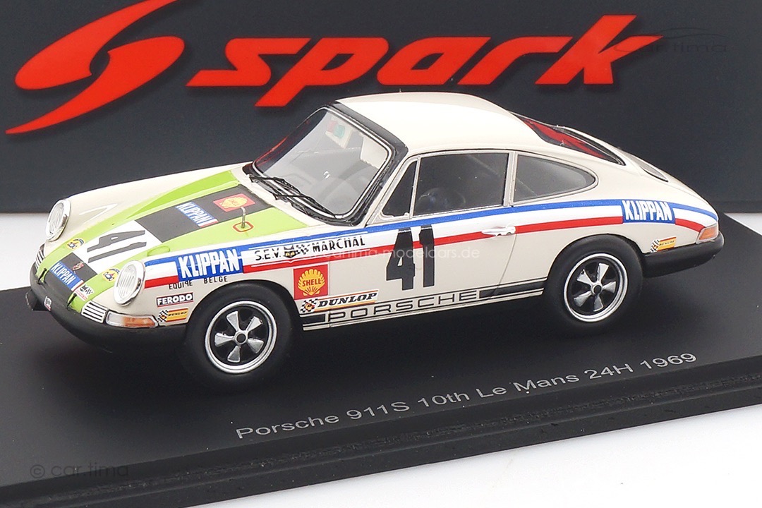 Porsche 911 S 24h Le Mans 1969 Gaban/Deprez Spark 1:43 S9742