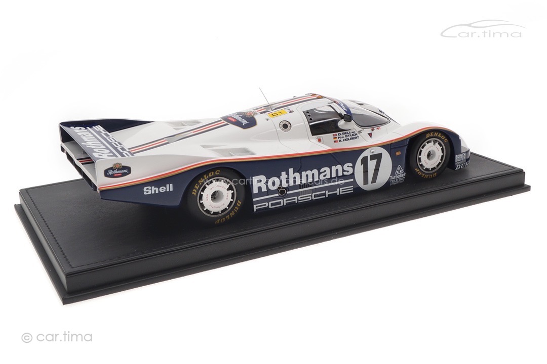 Porsche 962 Winner 24h Le Mans 1987 Originalsignatur Norbert Singer inkl. Vitrine Spark 1:18