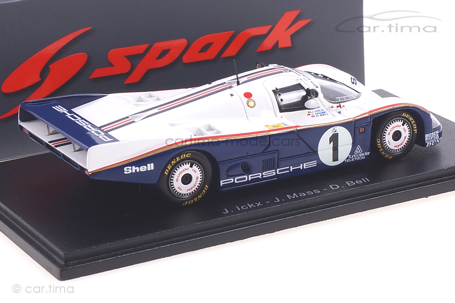 Porsche 962 C 24h Le Mans 1985 Bell/Ickx/Mass Spark 1:43 S4086 Porsche 962 C 24h Le Mans 1985 Bell/Ickx/Mass Spark 1:43 S4086