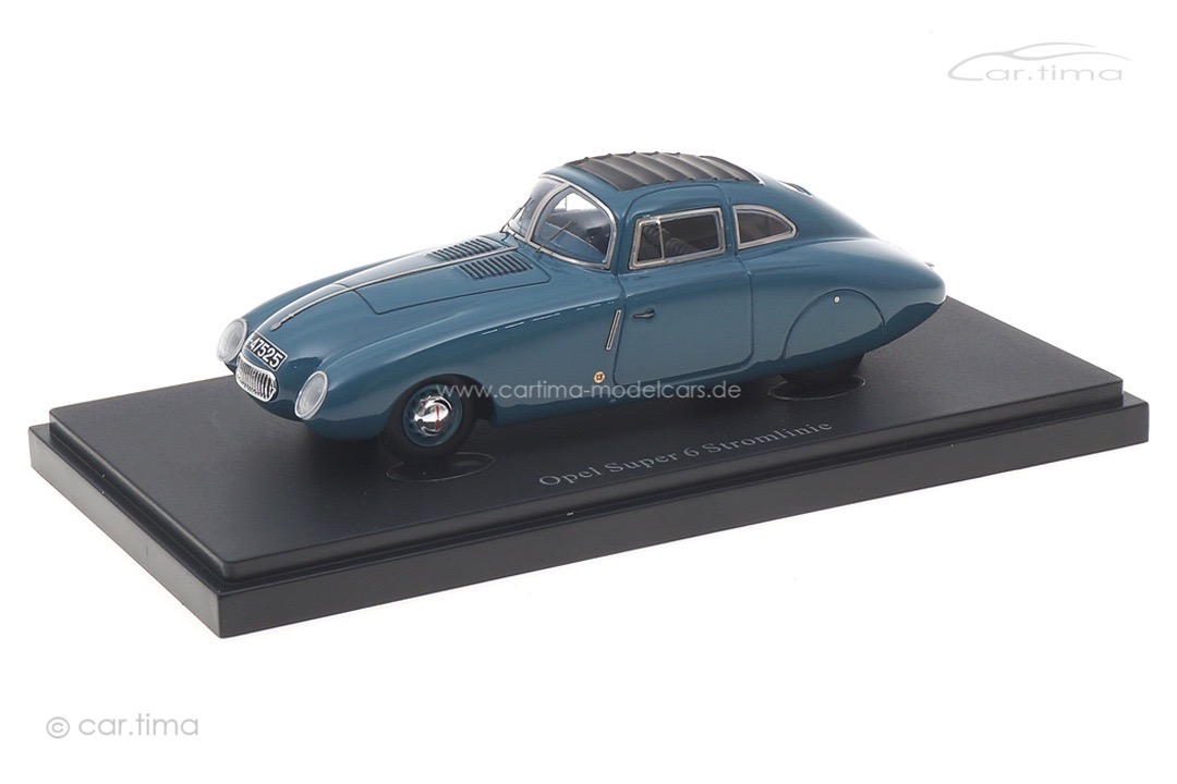 Opel Super 6 Stromlinie graublau autocult 1:43 04034 Opel Super 6 Stromlinie graublau autocult 1:43 04034
