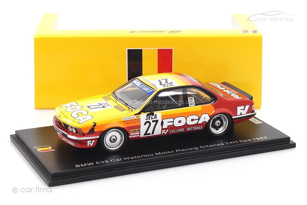 BMW 635 CSI 24h Spa 1983 Dermagne/Hesnault/Rousselot Spark 1:43 SB652