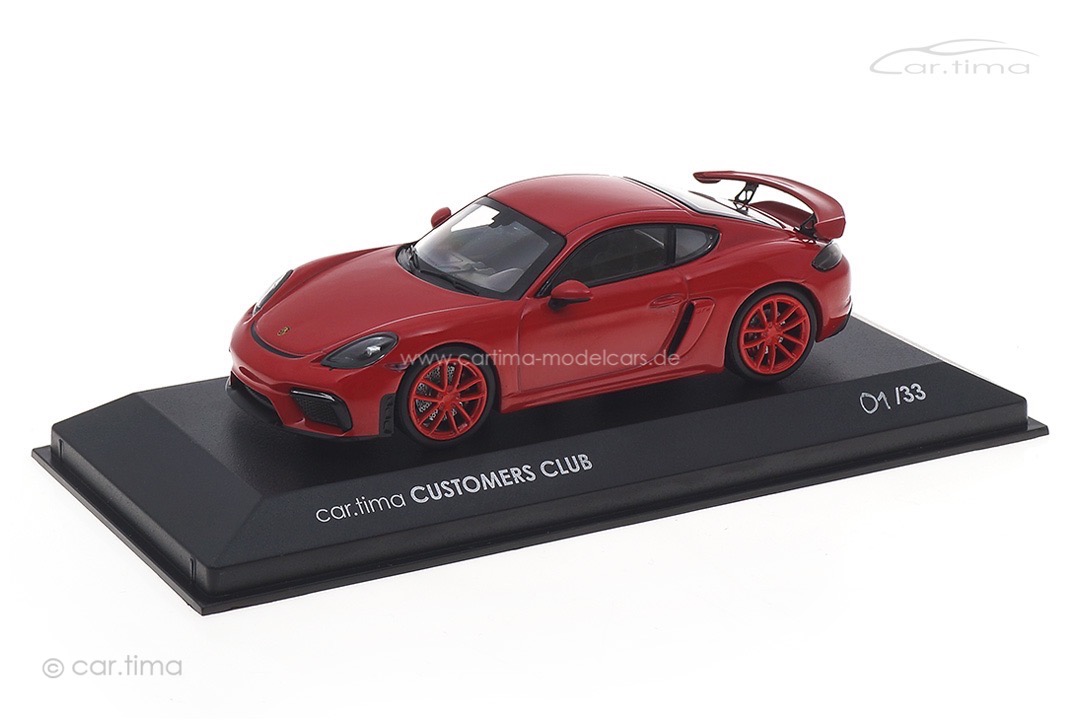 Porsche 718 Cayman GT4 car.tima CUSTOMERS CLUB Minichamps car.tima CUSTOMIZED 1:43