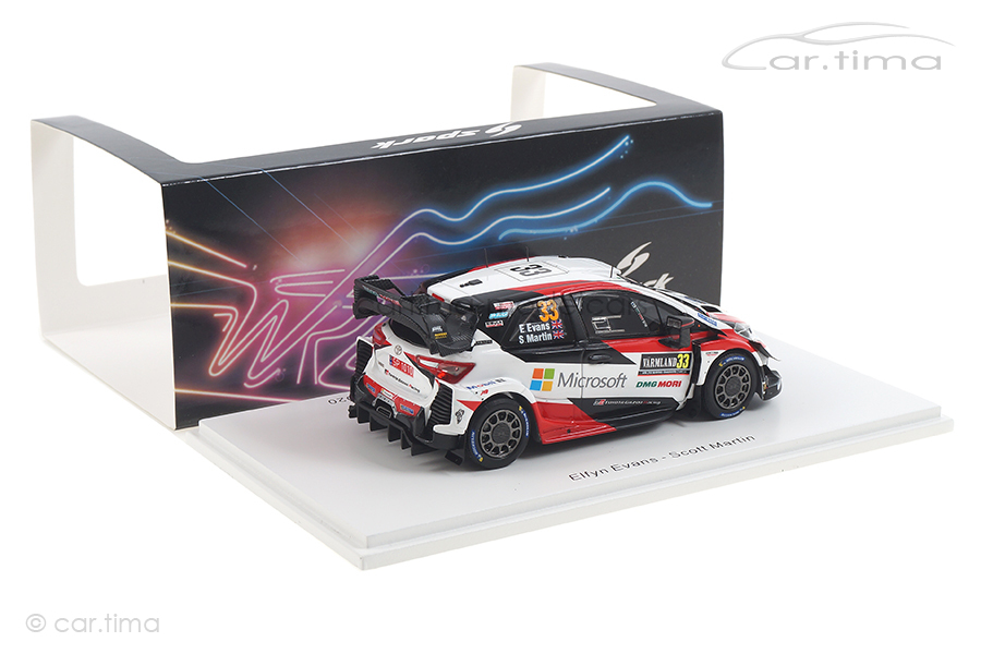 Toyota Yaris WRC Winner Rallye Sweden 2020 Evans/Martin Spark 1:43 S6568 Toyota Yaris WRC Winner Rallye Sweden 2020 Evans/Martin Spark 1:43 S6568
