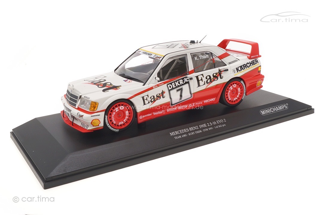 Mercedes-Benz-AMG 190E 2.5-16 EVO 2 DTM 1991 Kurt Thiim Minichamps 1:18 155913607 Mercedes-Benz-AMG 190E 2.5-16 EVO 2 DTM 1991 Kurt Thiim Minichamps 1:18 155913607