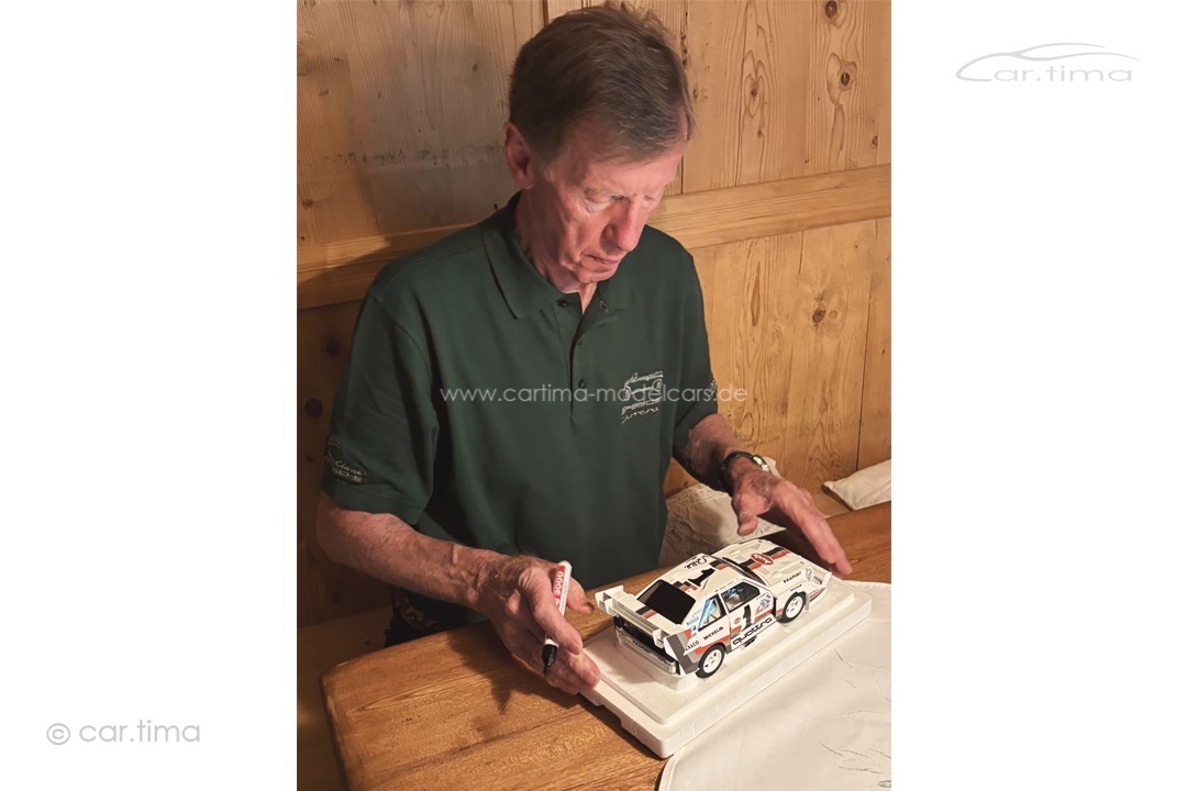Audi Sport quattro S1 Winner Pikes Peak 1987 Original signature Walter Röhrl AUTOart 1:18 88700-SIG