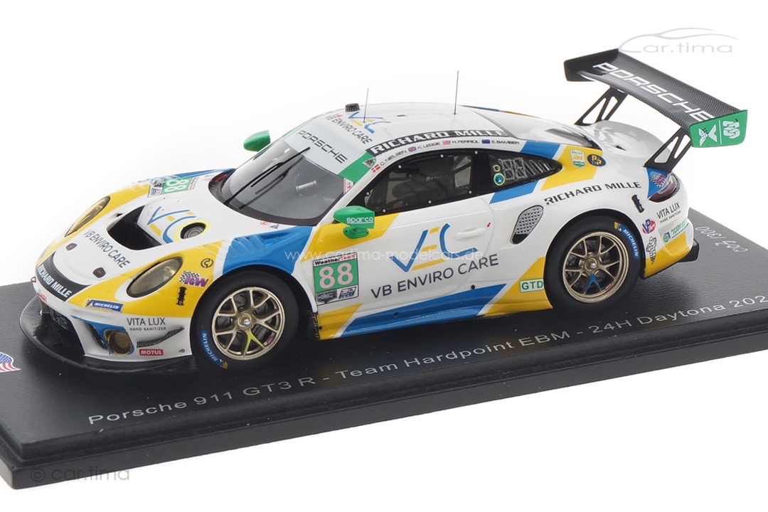 Porsche 911 GT3 R 24h Daytona 2021 Ferriol/Bamber/Legge/Nielsen Spark 1:43 US285 Porsche 911 GT3 R 24h Daytona 2021 Ferriol/Bamber/Legge/Nielsen Spark 1:43 US285