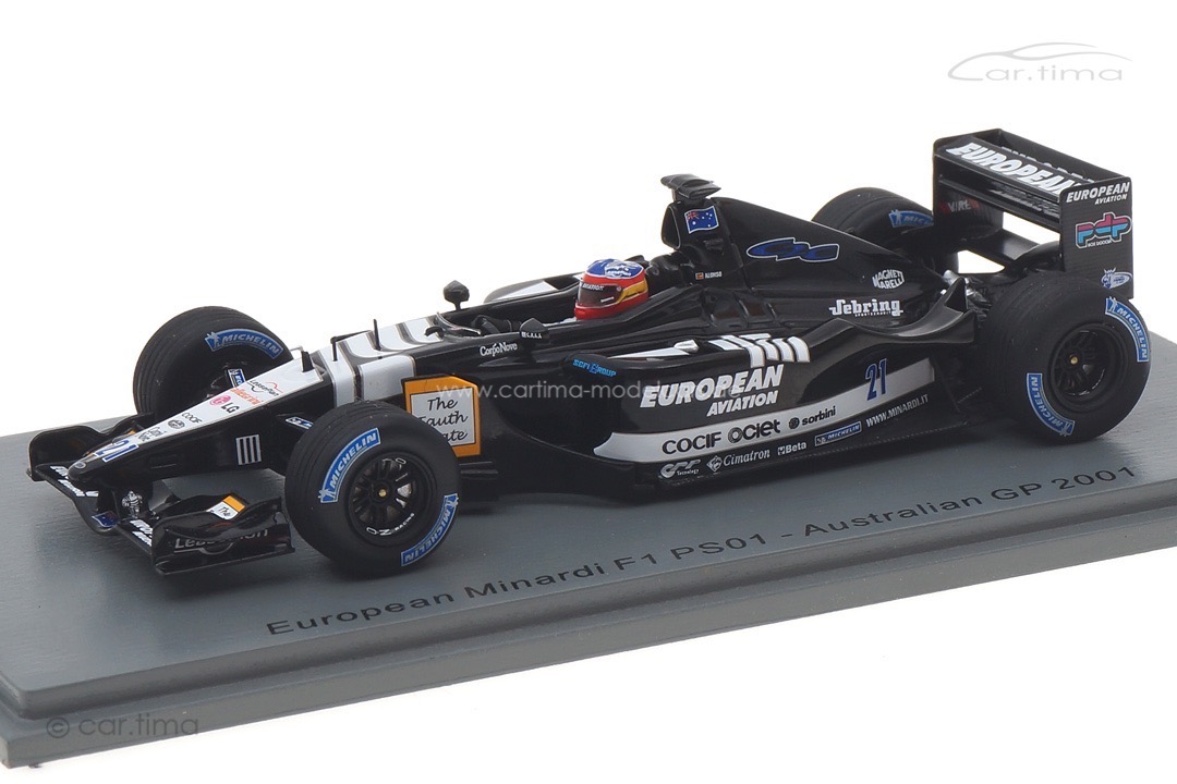 Minardi PS01 GP Australien 2001 Fernando Alonso Spark 1:43 S4850 Minardi PS01 GP Australien 2001 Fernando Alonso Spark 1:43 S4850