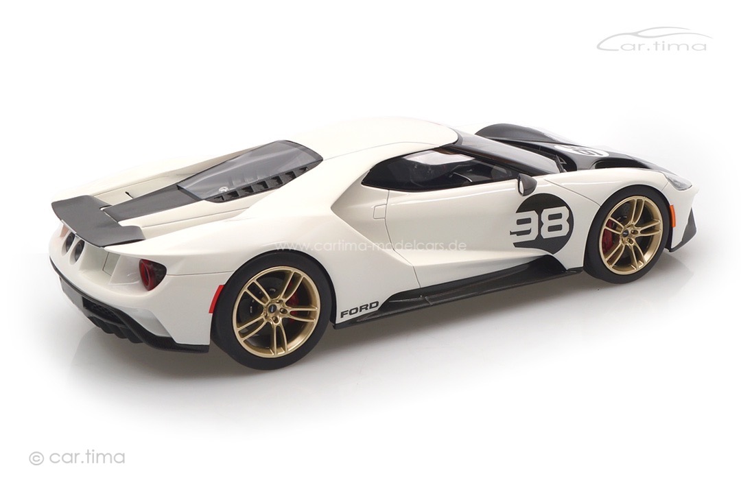 Ford GT Coupe 2021 Heritage Edition #98 white/black TopSpeed 1:18 TS0317