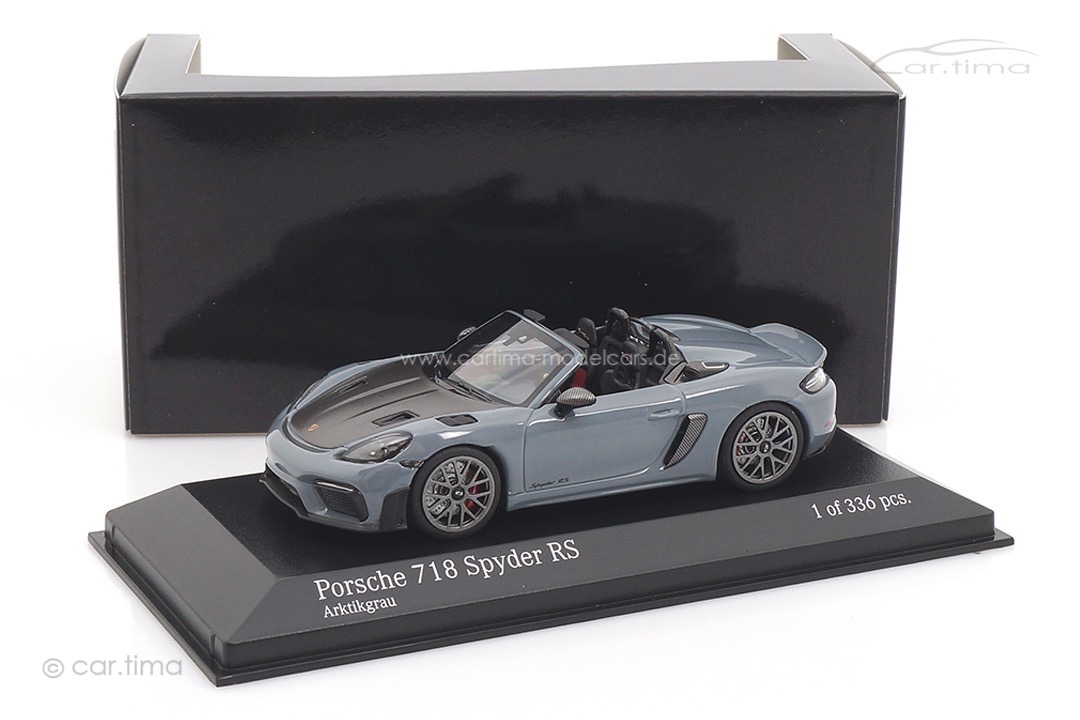 Porsche 718 Spyder RS Weissach Package Arktikgrau Minichamps 1:43 410063130