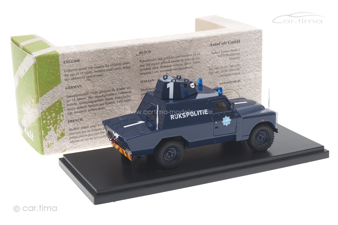 Land Rover Mk3 Shorland Armoured Patrol Car "Rijkspolitie" 1973 autocult 1:43 12018 Land Rover Mk3 Shorland Armoured Patrol Car "Rijkspolitie" 1973 autocult 1:43 12018