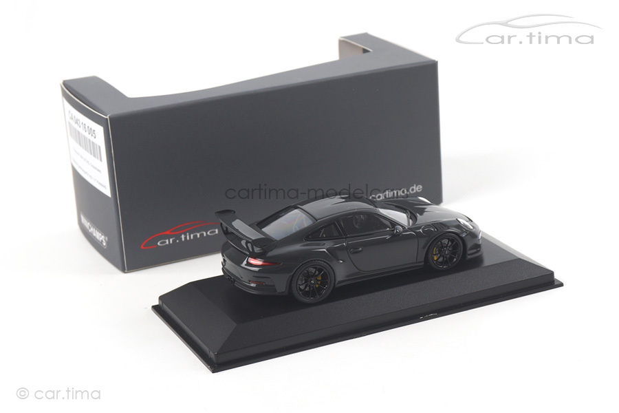 Porsche 911 (991) GT3 RS Grauschwarz/Rad schwarz Minichamps car.tima CUSTOMIZED 1:43