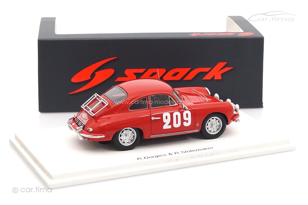Porsche 356B T5 1600 Rallye Monte Carlo 1962 Dooijes/Slotemaker Spark 1:43 S6142