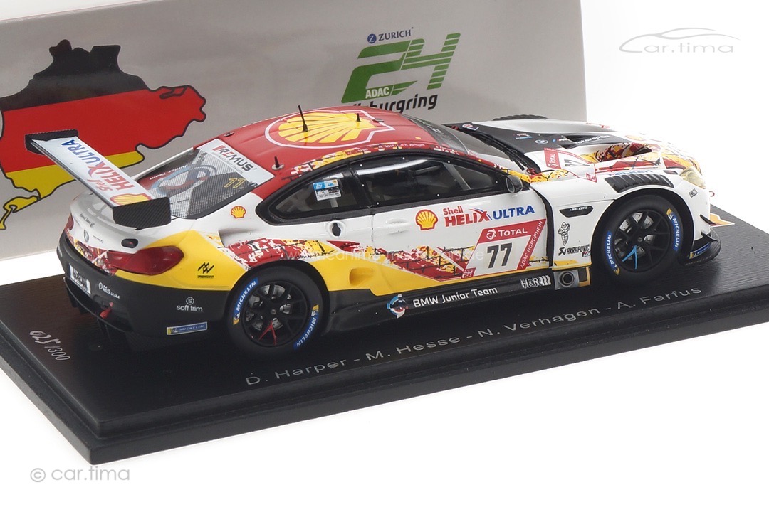 BMW M6 GT3 24h Nürburgring 2021 Farfus/Harper/Hesse/Verhagen Spark 1:43 SG783 BMW M6 GT3 24h Nürburgring 2021 Farfus/Harper/Hesse/Verhagen Spark 1:43 SG783