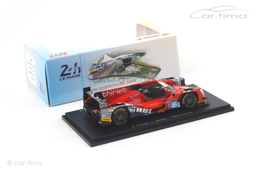 Oreca 05-Nissan 24h Le Mans 2015 Badey/Gommendy/Thiriet Spark 1:43 S4659 Oreca 05-Nissan 24h Le Mans 2015 Badey/Gommendy/Thiriet Spark 1:43 S4659
