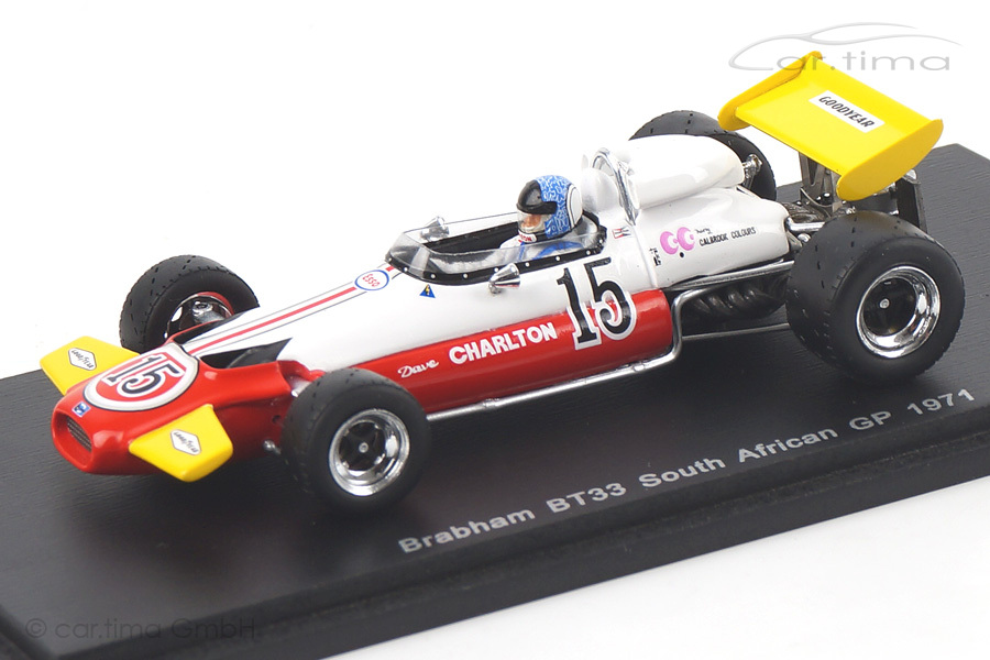 Brabham BT33 GP Südafrika 1971 Dave Charlton Spark 1:43 S4339 Brabham BT33 GP Südafrika 1971 Dave Charlton Spark 1:43 S4339