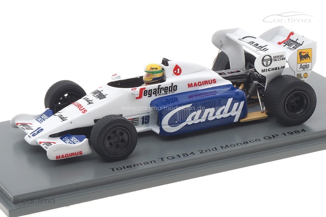 Toleman TG184 GP Monaco 1984 Ayrton Senna Spark 1:43 S2778 Toleman TG184 GP Monaco 1984 Ayrton Senna Spark 1:43 S2778