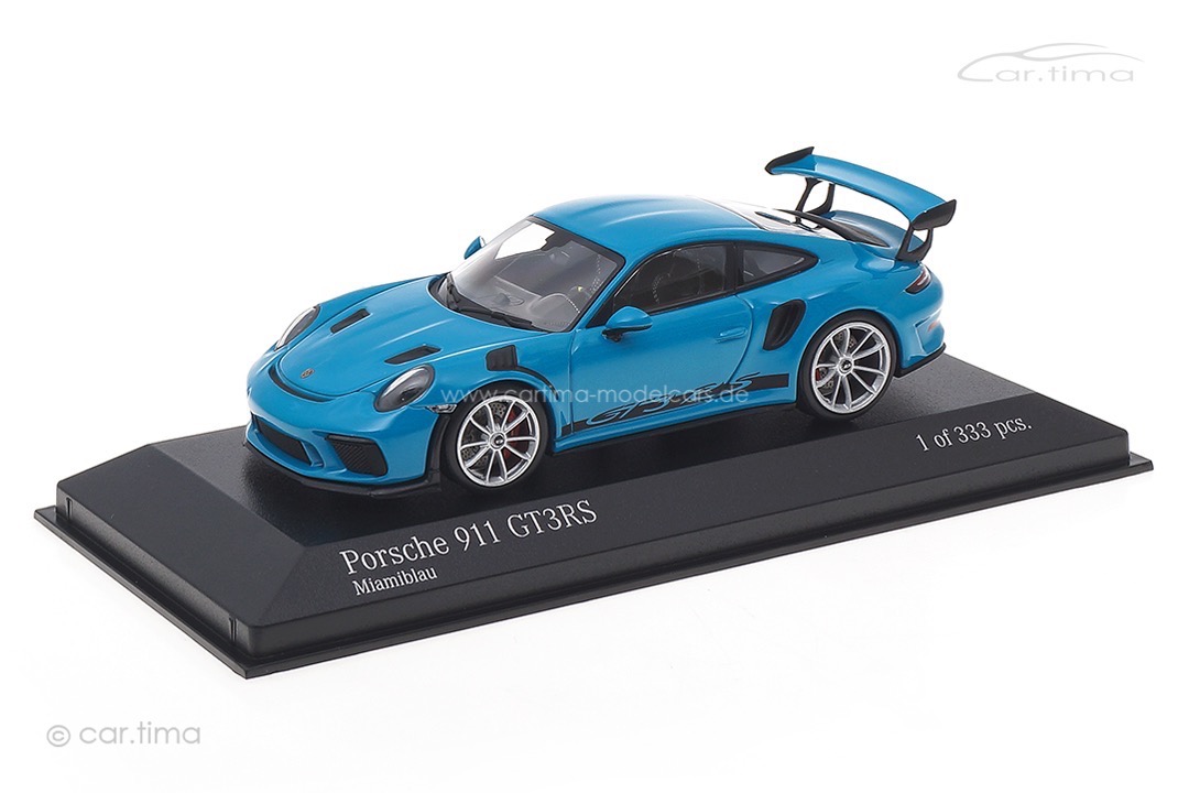 Porsche 911 (991 II) GT3 RS Miamiblau/Rad silber Minichamps 1:43 413067047 Porsche 911 (991 II) GT3 RS Miamiblau/Rad silber Minichamps 1:43 413067047