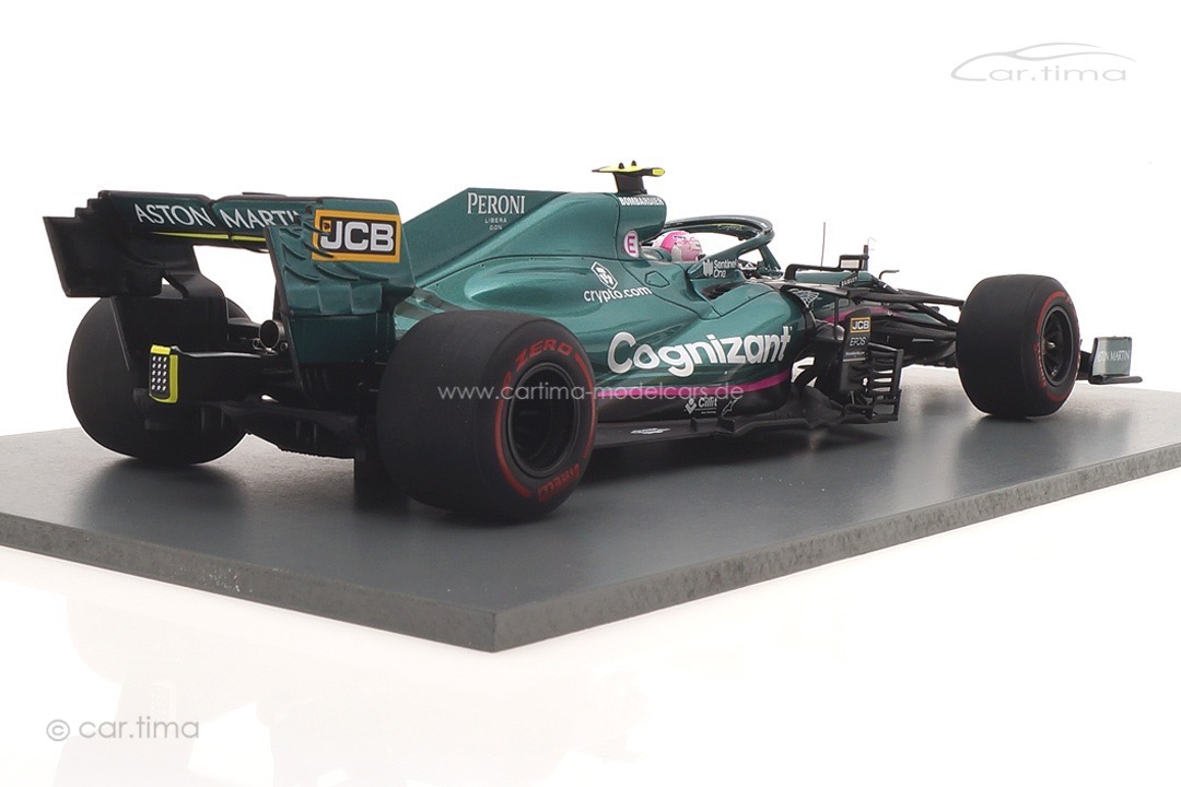 Aston Martin AMR21 GP Azerbaijan 2021 Sebastian Vettel/pit board Spark 1:18 18S598 Aston Martin AMR21 GP Azerbaijan 2021 Sebastian Vettel/pit board Spark 1:18 18S598