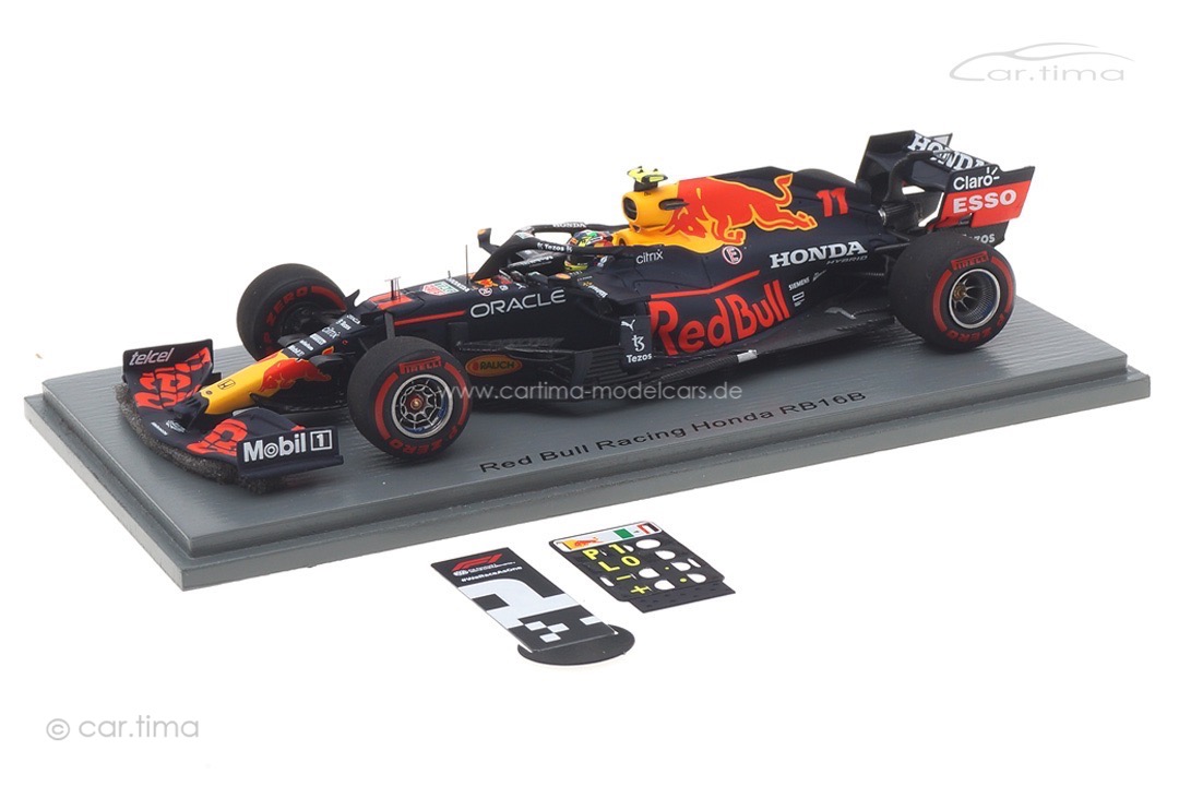 Red Bull Racing Honda RB16B Winner GP Azerbaijan 2021 Sergio Perez/pit board Spark 1:43 S7667 Red Bull Racing Honda RB16B Winner GP Azerbaijan 2021 Sergio Perez/pit board Spark 1:43 S7667