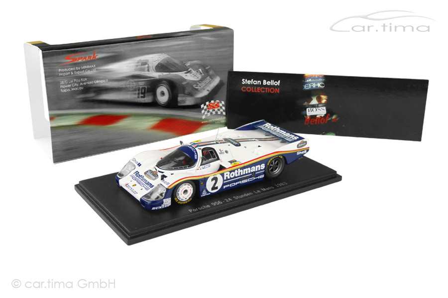 Porsche 956 24h Le Mans 1983 Bellof/Mass #800/800 Spark 1:43 CA-BEL-13 Porsche 956 24h Le Mans 1983 Bellof/Mass #800/800 Spark 1:43 CA-BEL-13