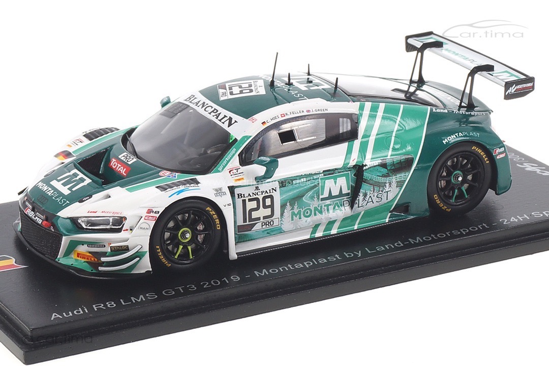 Audi R8 LMS GT3 24h Spa 2019 Feller/Green/Mies Spark 1:43 SB260 Audi R8 LMS GT3 24h Spa 2019 Feller/Green/Mies Spark 1:43 SB260