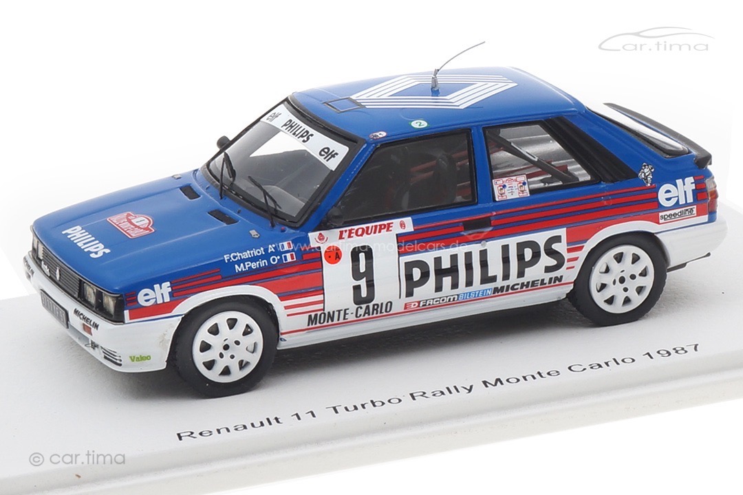 Renault 11 Turbo Rallye Monte Carlo 1987 Chatriot/Périn Spark 1:43 S5569 Renault 11 Turbo Rallye Monte Carlo 1987 Chatriot/Périn Spark 1:43 S5569