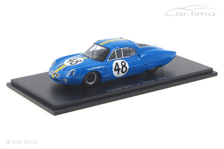 Alpine M63 24h Le Mans 1963 Heinz/Rosinski Spark 1:43 S5482 Alpine M63 24h Le Mans 1963 Heinz/Rosinski Spark 1:43 S5482
