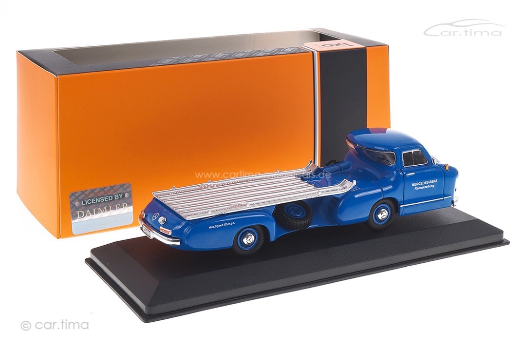 Mercedes Renntransporter "Blaues Wunder" 1955 IXO 1:43 RAC342 Mercedes Renntransporter "Blaues Wunder" 1955 IXO 1:43 RAC342