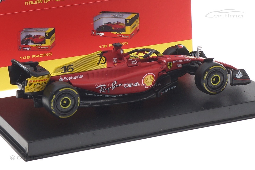 Ferrari F1-75 GP Monza 2022 Charles Leclerc Bburago 1:43 18-36831LE Ferrari F1-75 GP Monza 2022 Charles Leclerc Bburago 1:43 18-36831LE