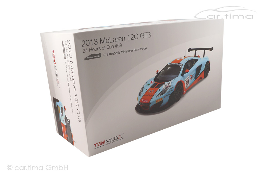 McLaren MP4-12C GT3 24h Spa 2013 Gulf Racing TSM 1:18 TSM141822R