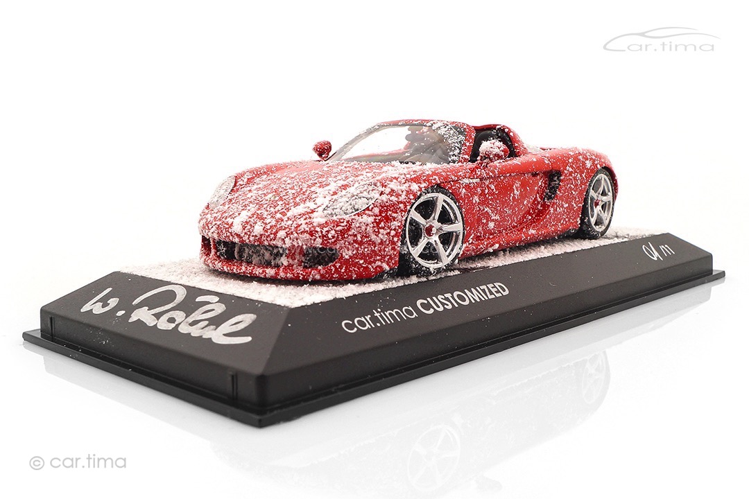 Porsche Carrera GT Drift into 2026 Originalsignatur Walter Röhrl Minichamps car.tima CUSTOMIZED 1:43
