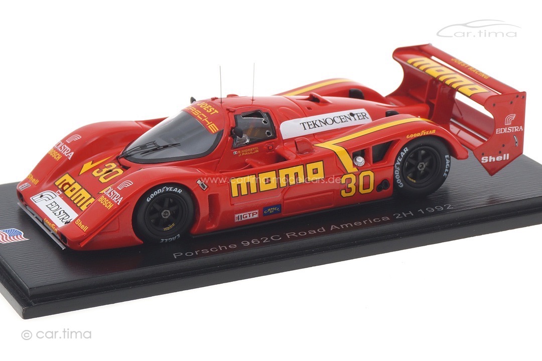 Porsche 962 C 2h Road America 1992 Moretti/Paul Jr. Spark 1:43 US104 Porsche 962 C 2h Road America 1992 Moretti/Paul Jr. Spark 1:43 US104