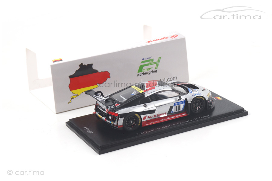 Audi R8 LMS 24h Nürburgring 2017 Müller/Rast/Stippler/Vervisch Spark 1:43 SG300 Audi R8 LMS 24h Nürburgring 2017 Müller/Rast/Stippler/Vervisch Spark 1:43 SG300