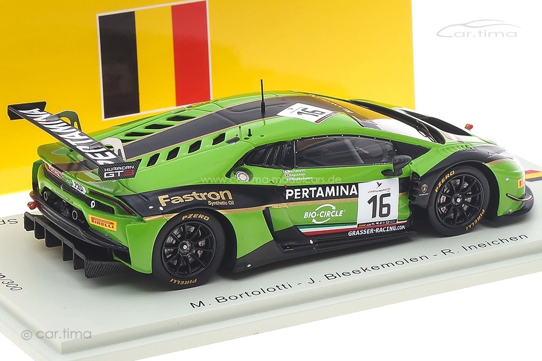 Lamborghini Huracán GT3 24h Spa 2016 Bleekemolen/Bortolotti/Ineichen Spark 1:43 SB285