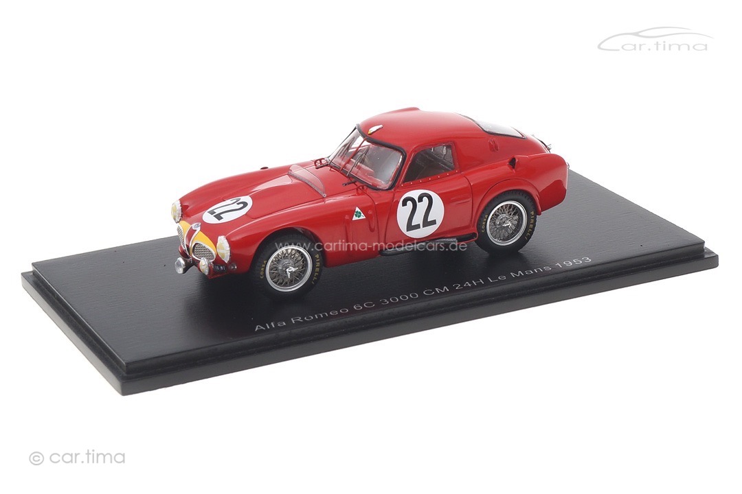 Alfa Romeo 6C 3000 CM 1953 Tecnomodel 1:18 TM18-48B - Modellini Le Mans Diecast