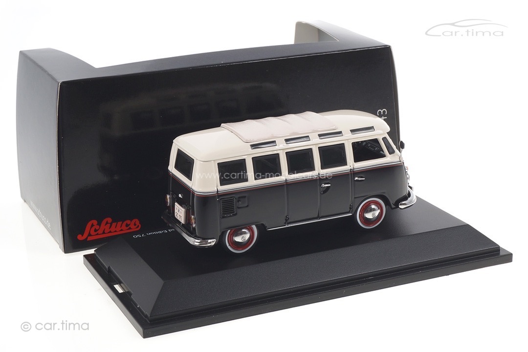 VW T1  Samba Bus schwarz/weiß Schuco 1:43 450369600