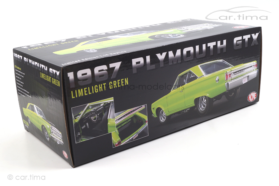 Plymouth Hemi GTX 1967 Limelight green ACME 1:18 A1806703